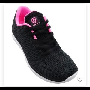 Girls Champion C9 Focus 3 sneakers Black/pink sz 3